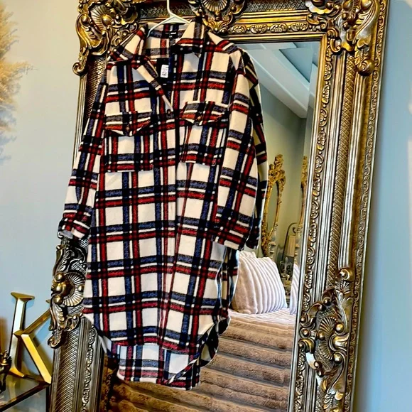 Plaid Oversize Coat - Picture 5 of 8